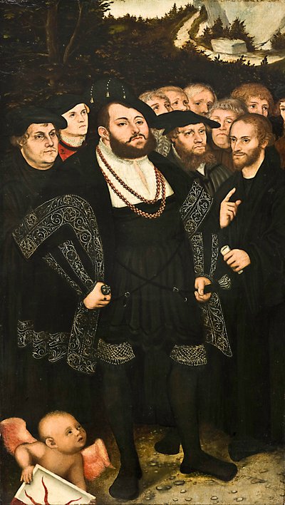 Martin Lutero e i riformatori di Wittenberg da Lucas Cranach the Younger